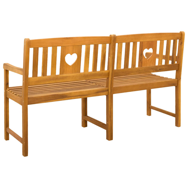 Utomhusbänk Naturlig 150 X 55,5 X 90 Cm Massivt Akaciaträ