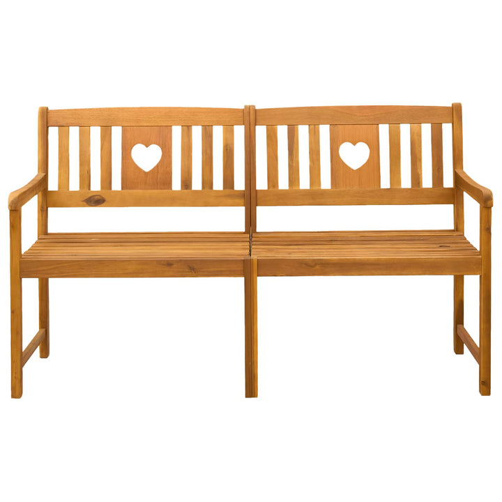 Utomhusbänk Naturlig 150 X 55,5 X 90 Cm Massivt Akaciaträ