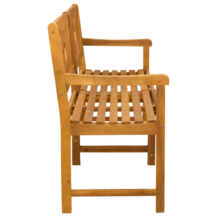 Utomhusbänk Naturlig 150 X 55,5 X 90 Cm Massivt Akaciaträ