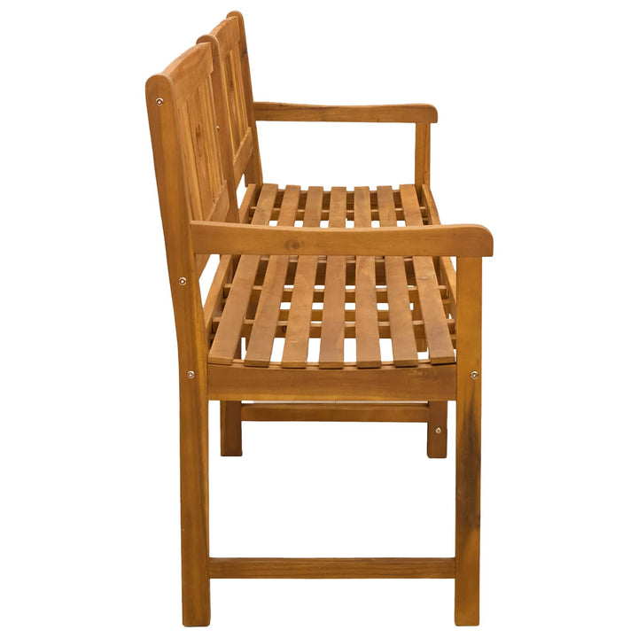 Utomhusbänk Naturlig 180 X 55,5 X 90 Cm Massivt Akaciaträ