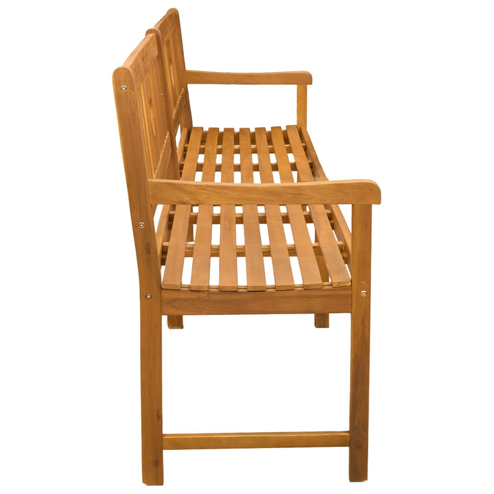 Utomhusbänk Naturlig 220 X 55,5 X 90 Cm Massivt Akaciaträ