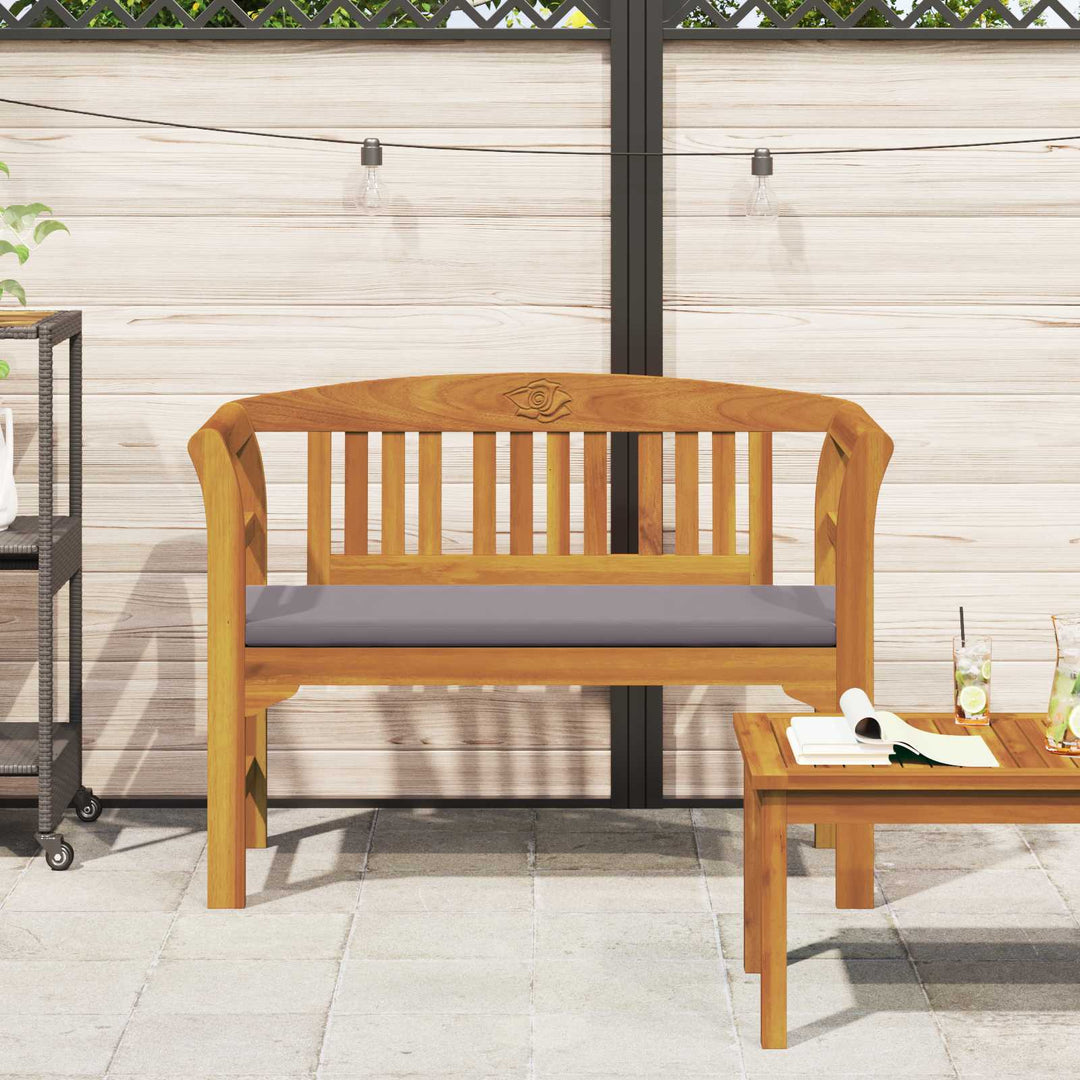 Rosabänk Naturlig 114 X 46 X 82,5 Cm Massivt Akaciaträ