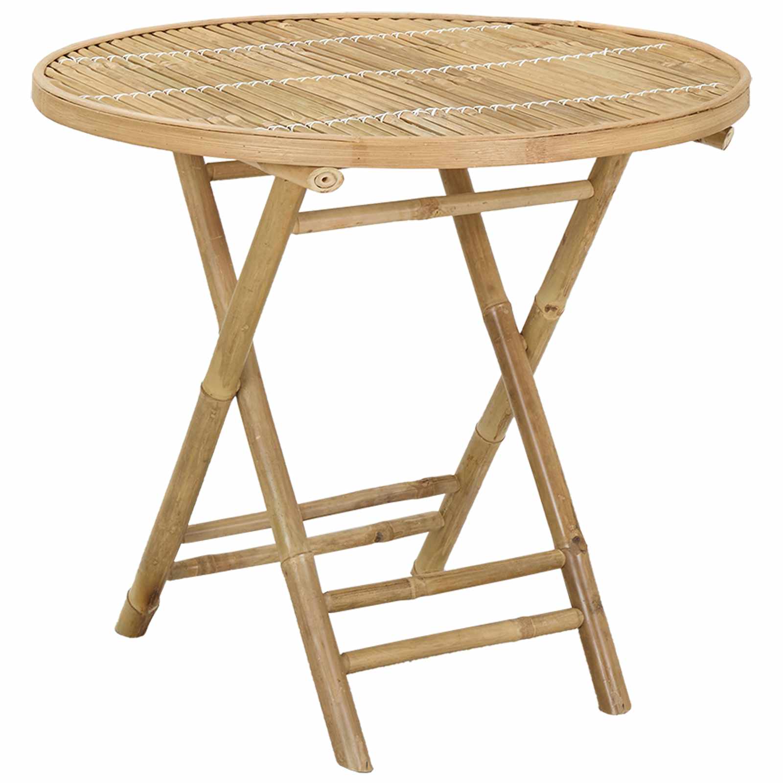 Trädgårdsbord Naturfärg 80 X 70 Cm Bambu