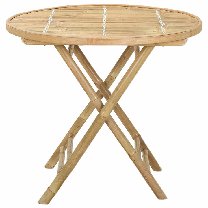 Trädgårdsbord Naturfärg 80 X 70 Cm Bambu