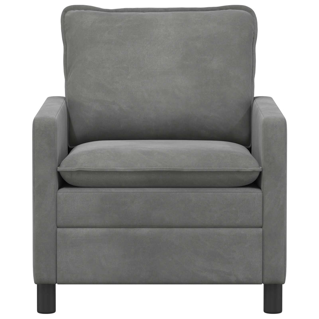 Soffa Mörkgrå 76 X 81 X 87,5 Cm Sammet
