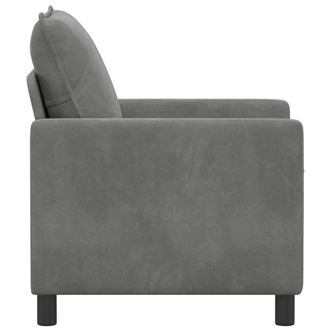 Soffa Mörkgrå 76 X 81 X 87,5 Cm Sammet