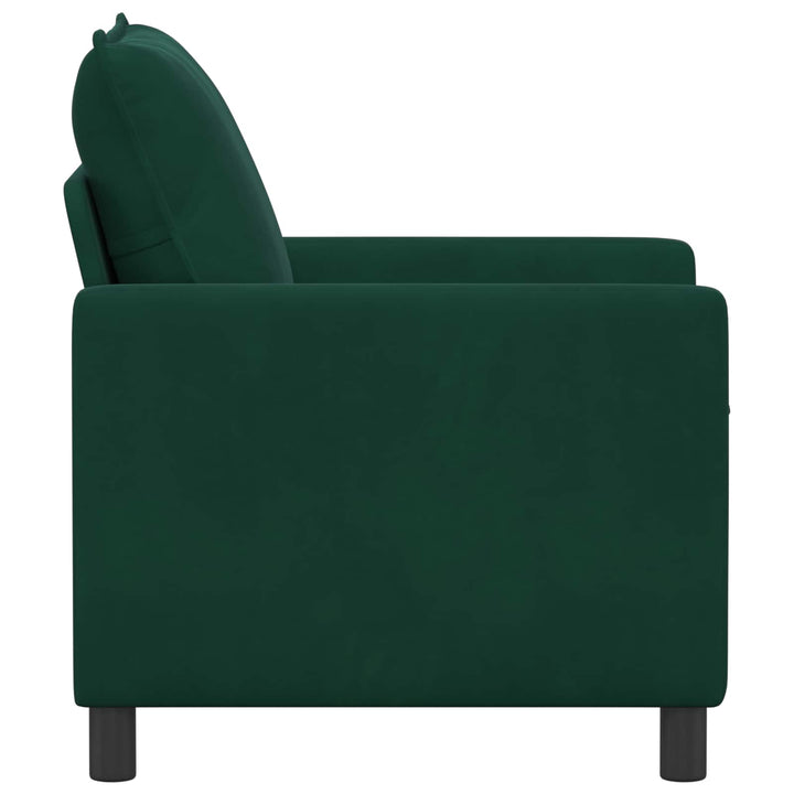 Soffa Mörkgrön 76 X 81 X 87,5 Cm Sammet