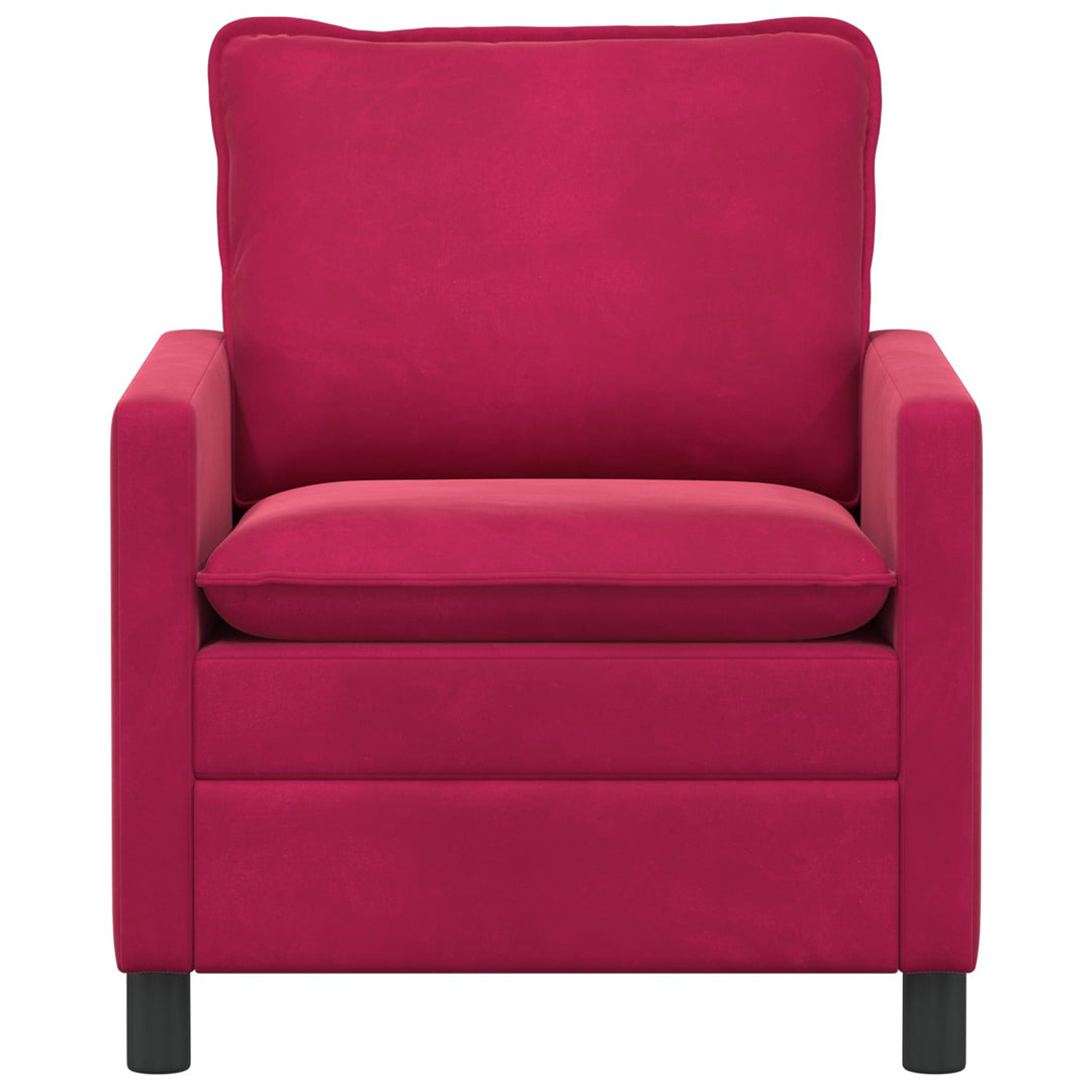 Soffa Vinröd 76 X 81 X 87,5 Cm Sammet