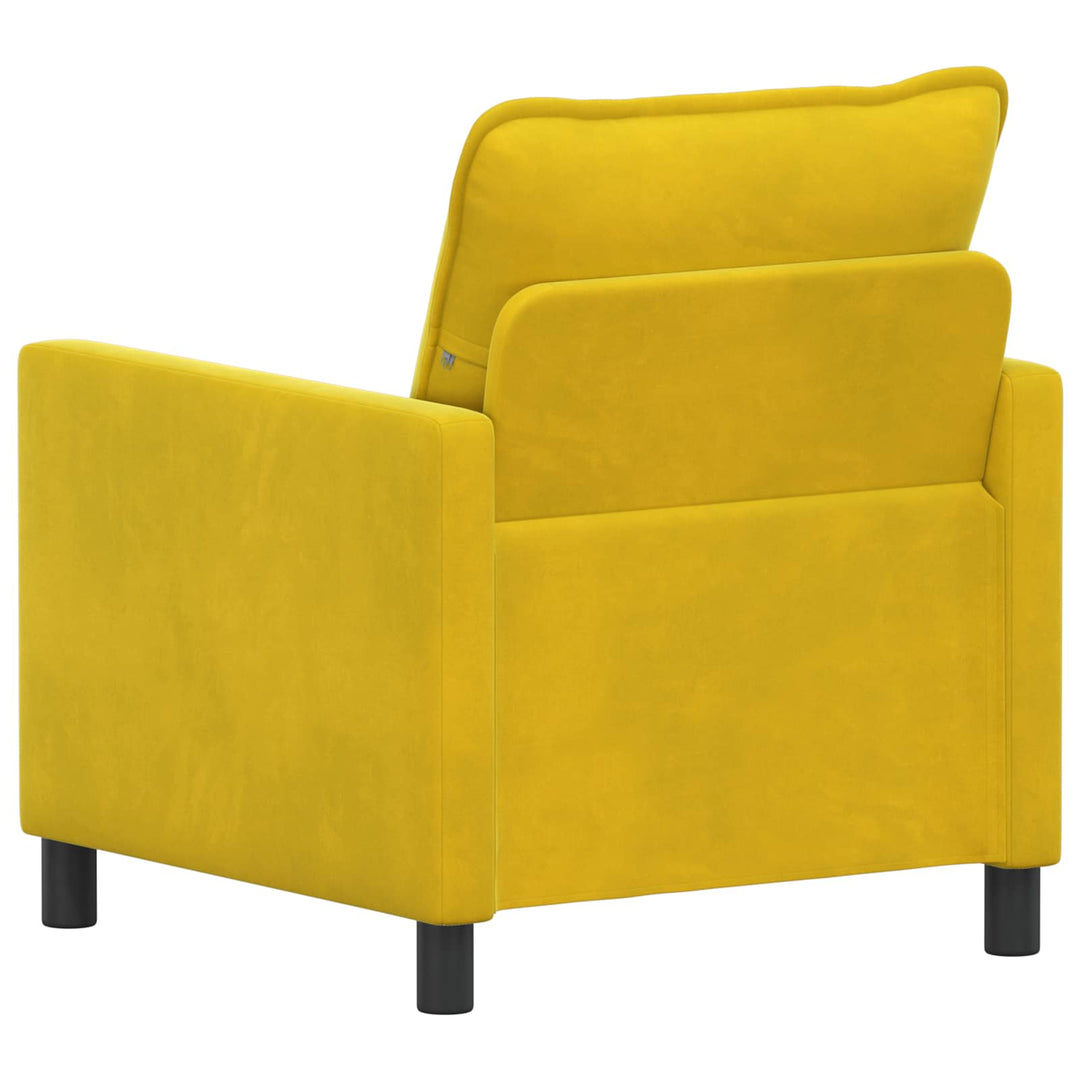 Soffa Gul 76 X 81 X 87,5 Cm Sammet