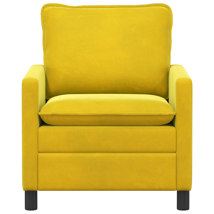 Soffa Gul 76 X 81 X 87,5 Cm Sammet