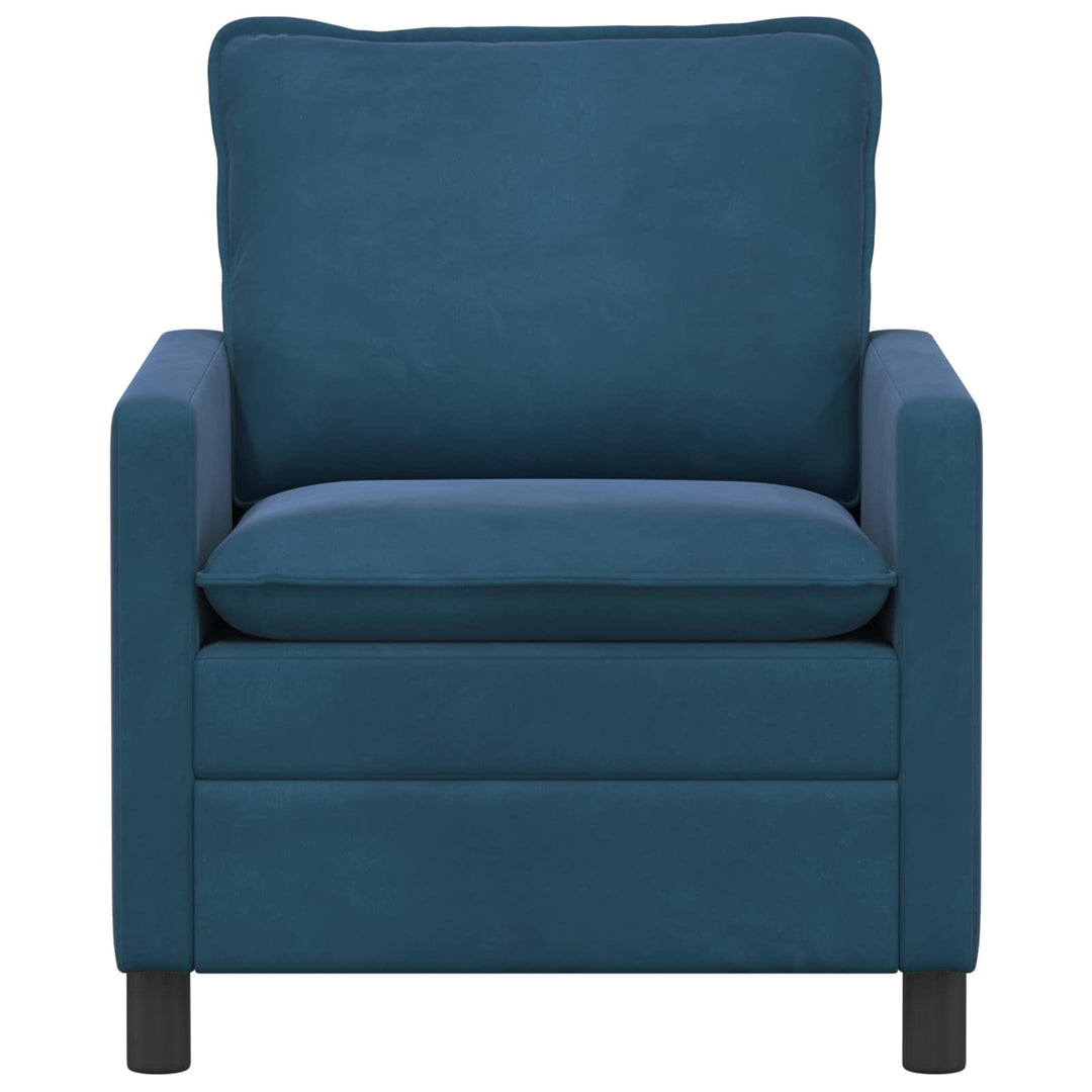 Soffa Blå 76 X 81 X 87,5 Cm Sammet