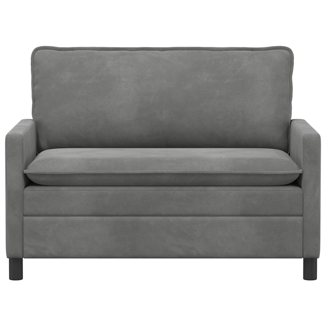 Soffa Mörkgrå 126 X 81 X 87,5 Cm Sammet