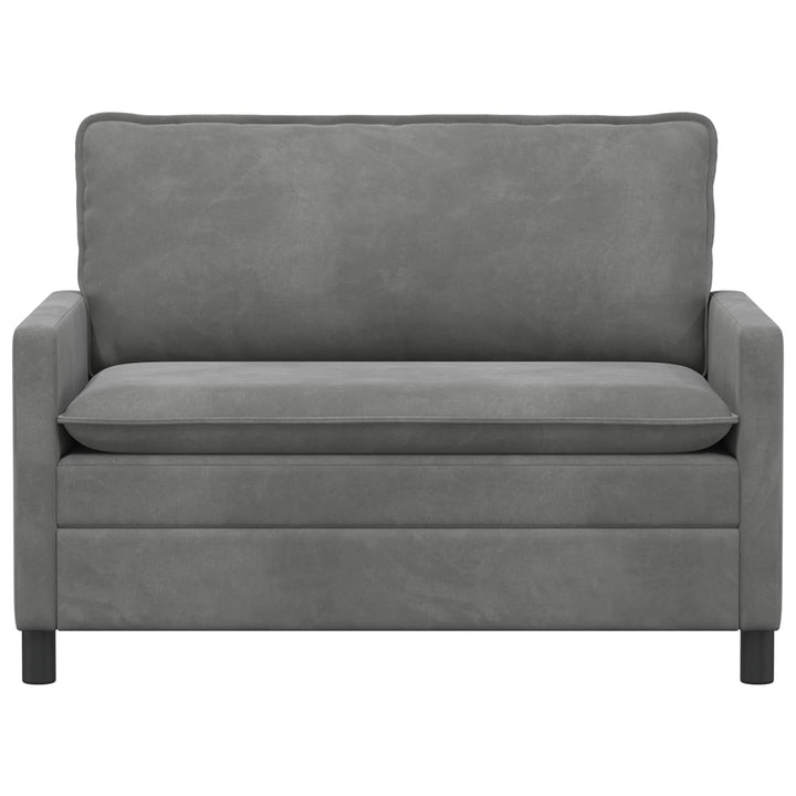 Soffa Mörkgrå 126 X 81 X 87,5 Cm Sammet
