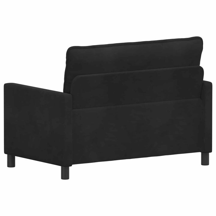 Soffa Svart 126 X 81 X 87,5 Cm Sammet