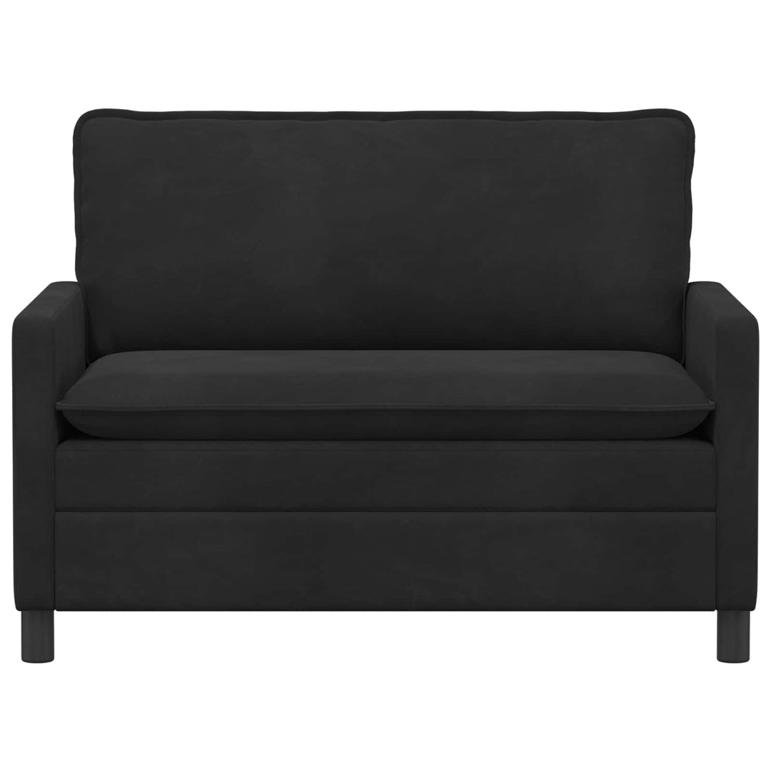 Soffa Svart 126 X 81 X 87,5 Cm Sammet