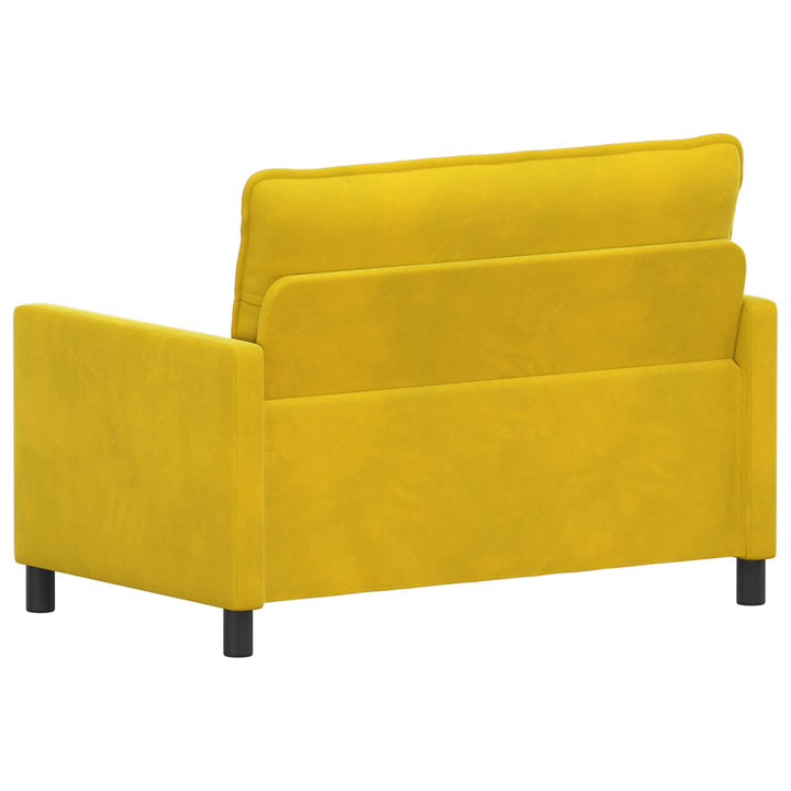 Soffa Gul 126 X 81 X 87,5 Cm Sammet