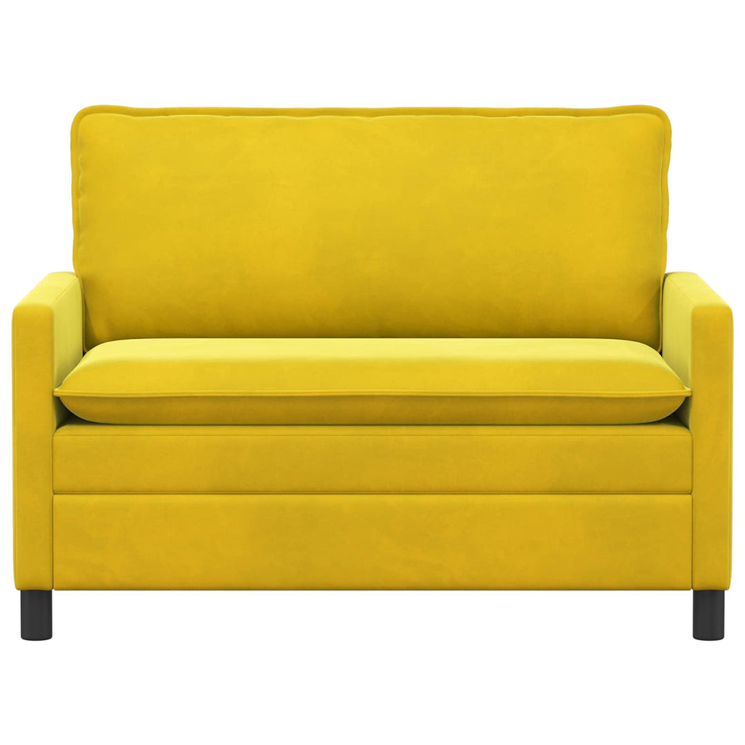 Soffa Gul 126 X 81 X 87,5 Cm Sammet