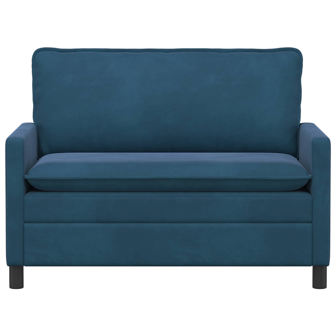 Soffa Blå 126 X 81 X 87,5 Cm Sammet