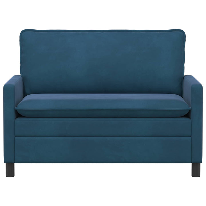 Soffa Blå 126 X 81 X 87,5 Cm Sammet