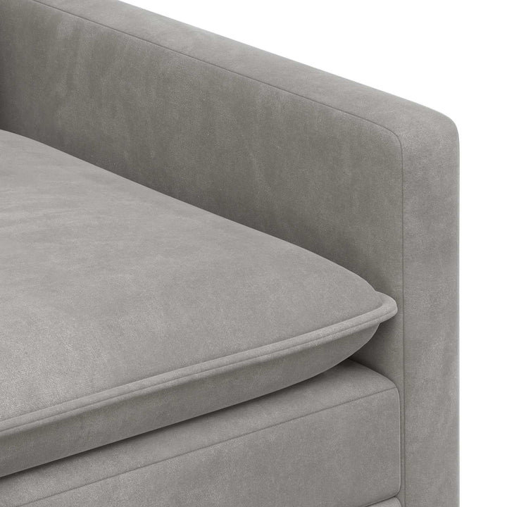 Soffa Ljusgrå 156 X 81 X 87,5 Cm Sammet