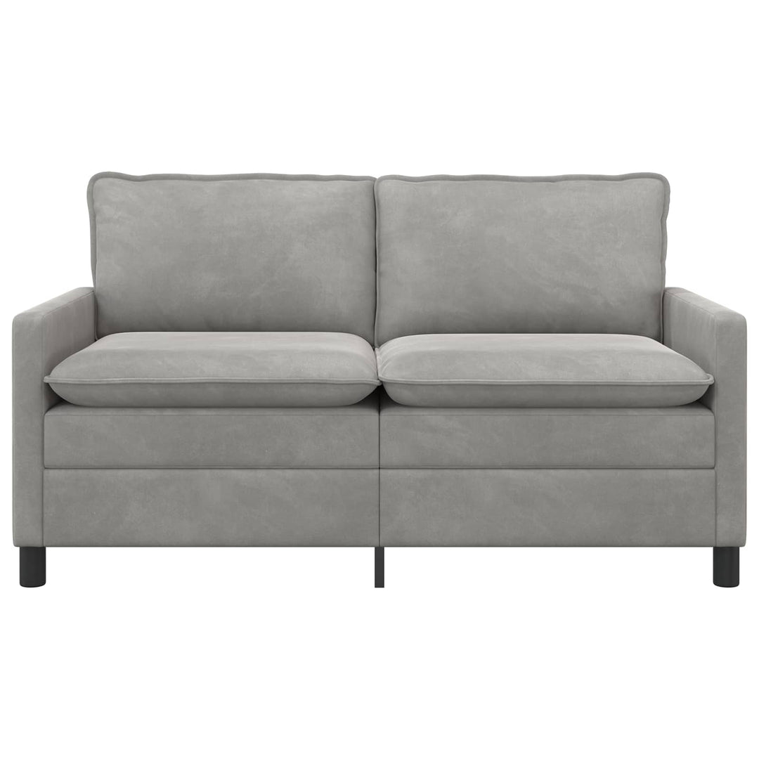 Soffa Ljusgrå 156 X 81 X 87,5 Cm Sammet