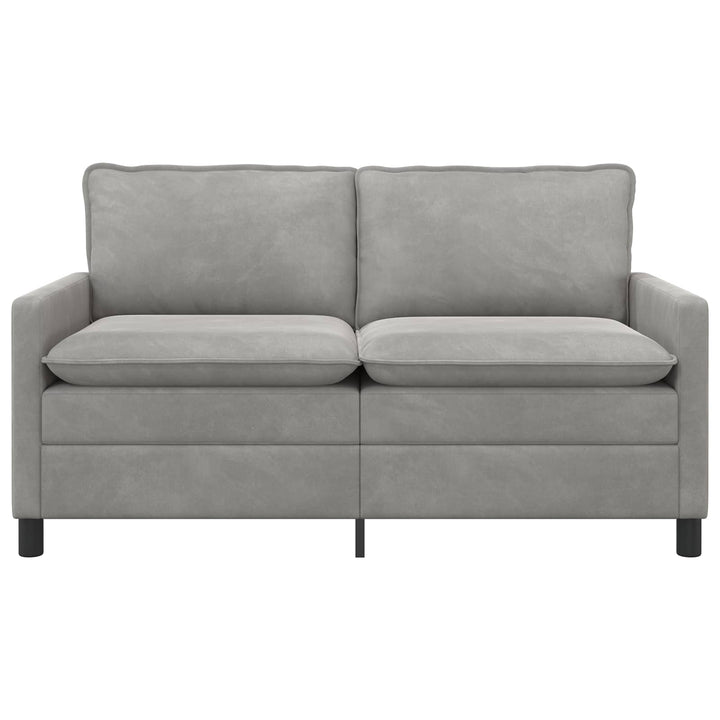 Soffa Ljusgrå 156 X 81 X 87,5 Cm Sammet
