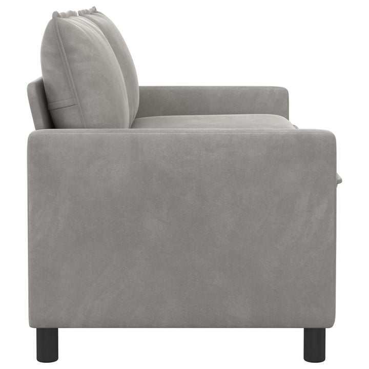 Soffa Ljusgrå 156 X 81 X 87,5 Cm Sammet