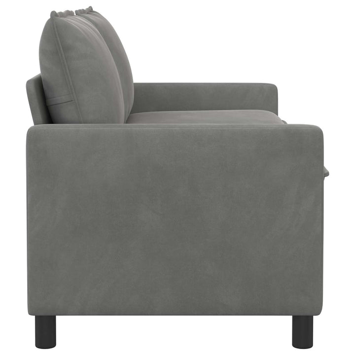 Soffa Mörkgrå 156 X 81 X 87,5 Cm Sammet