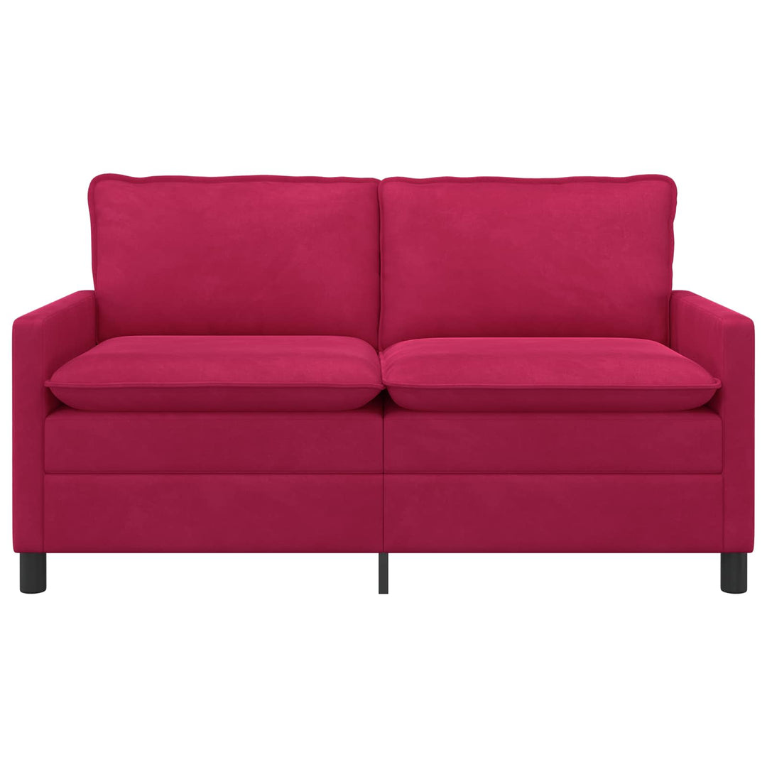 Soffa Vinröd 156 X 81 X 87,5 Cm Sammet
