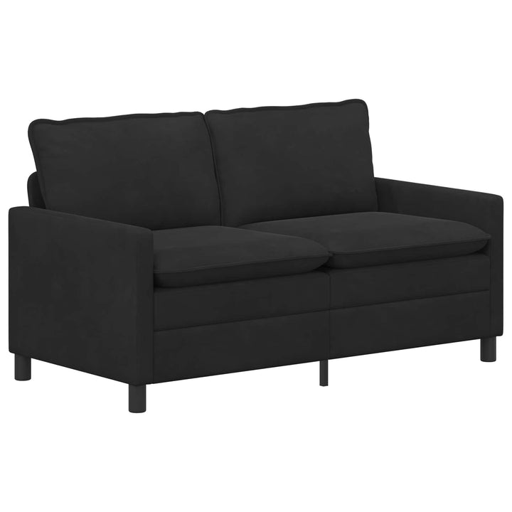 Soffa Svart 156 X 81 X 87,5 Cm Sammet