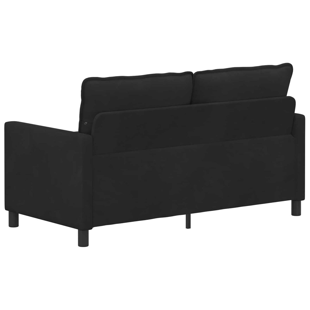 Soffa Svart 156 X 81 X 87,5 Cm Sammet