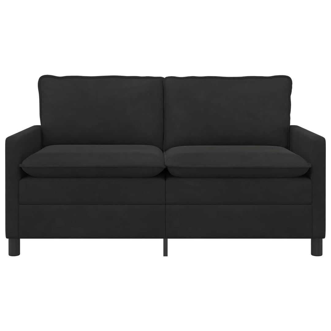 Soffa Svart 156 X 81 X 87,5 Cm Sammet