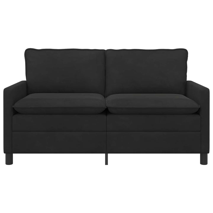 Soffa Svart 156 X 81 X 87,5 Cm Sammet