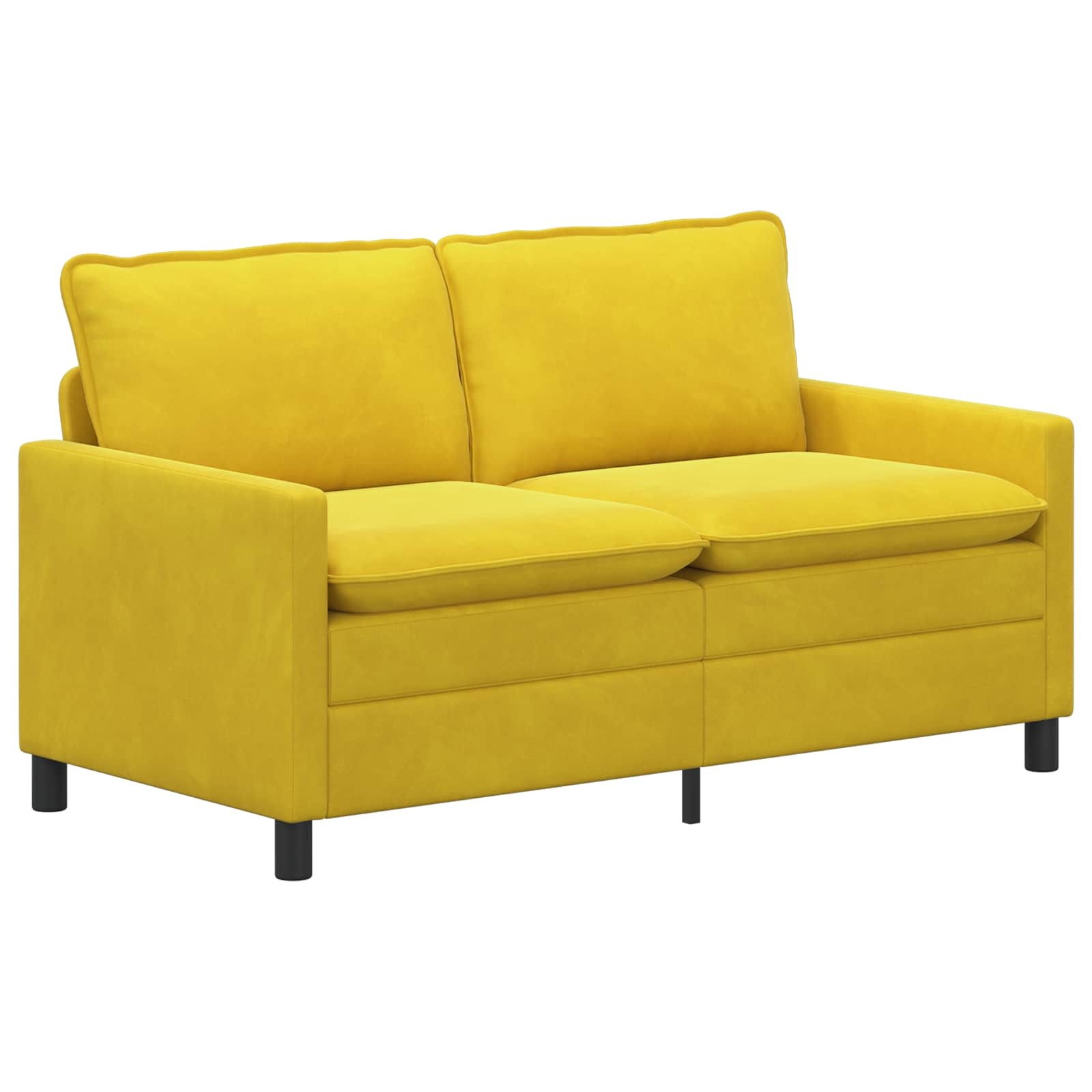 Soffa Gul 156 X 81 X 87,5 Cm Sammet