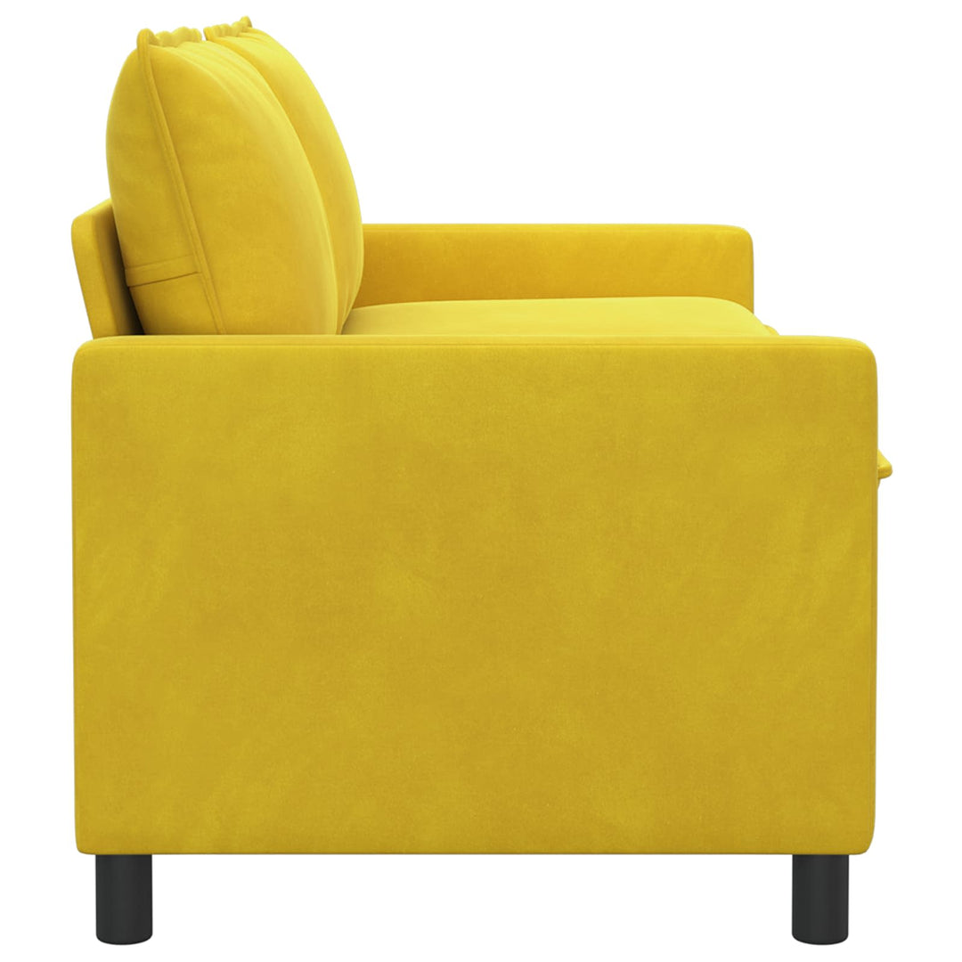 Soffa Gul 156 X 81 X 87,5 Cm Sammet