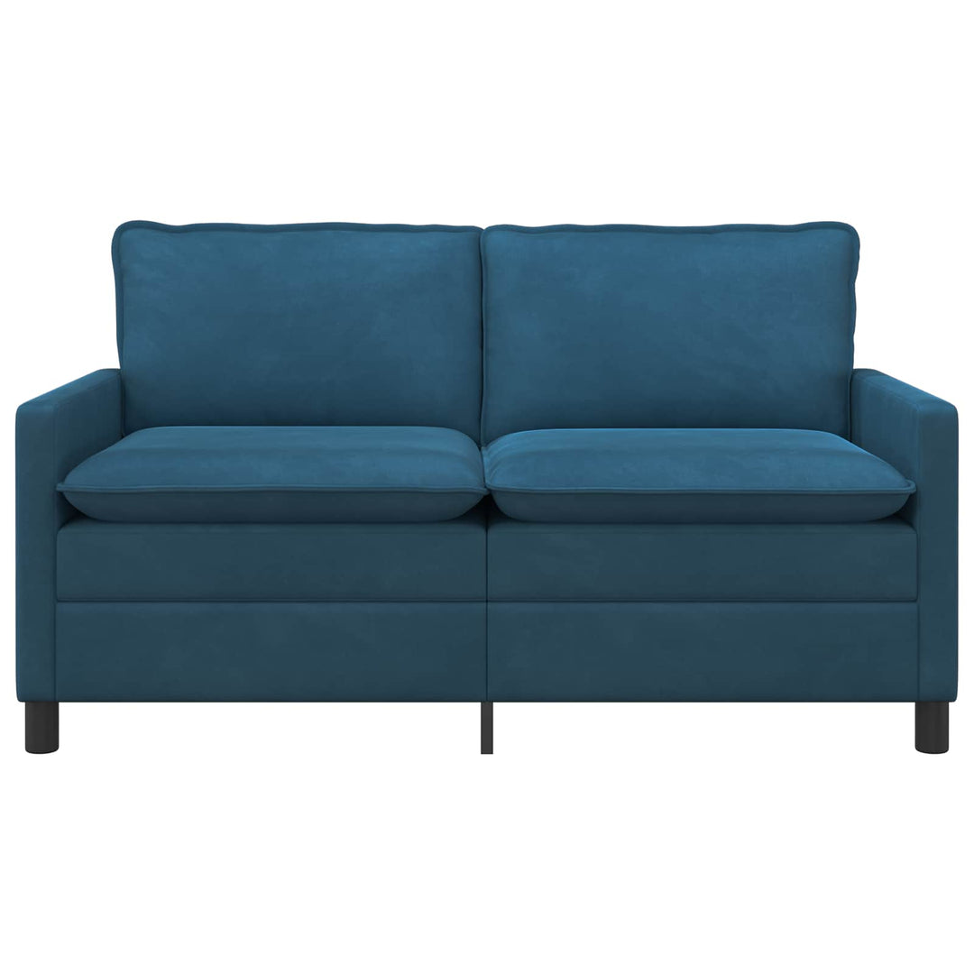 Soffa Blå 156 X 81 X 87,5 Cm Sammet