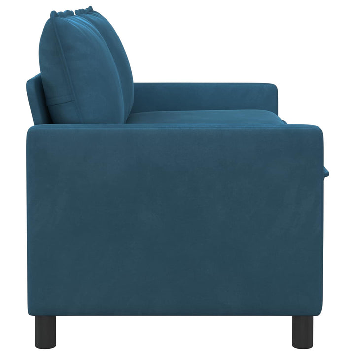 Soffa Blå 156 X 81 X 87,5 Cm Sammet