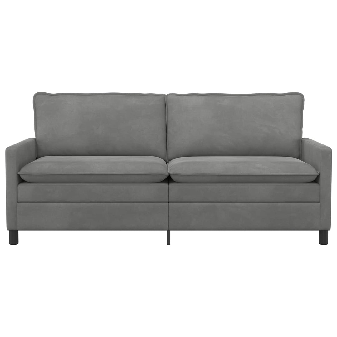 Soffa Mörkgrå 196 X 81 X 87,5 Cm Sammet