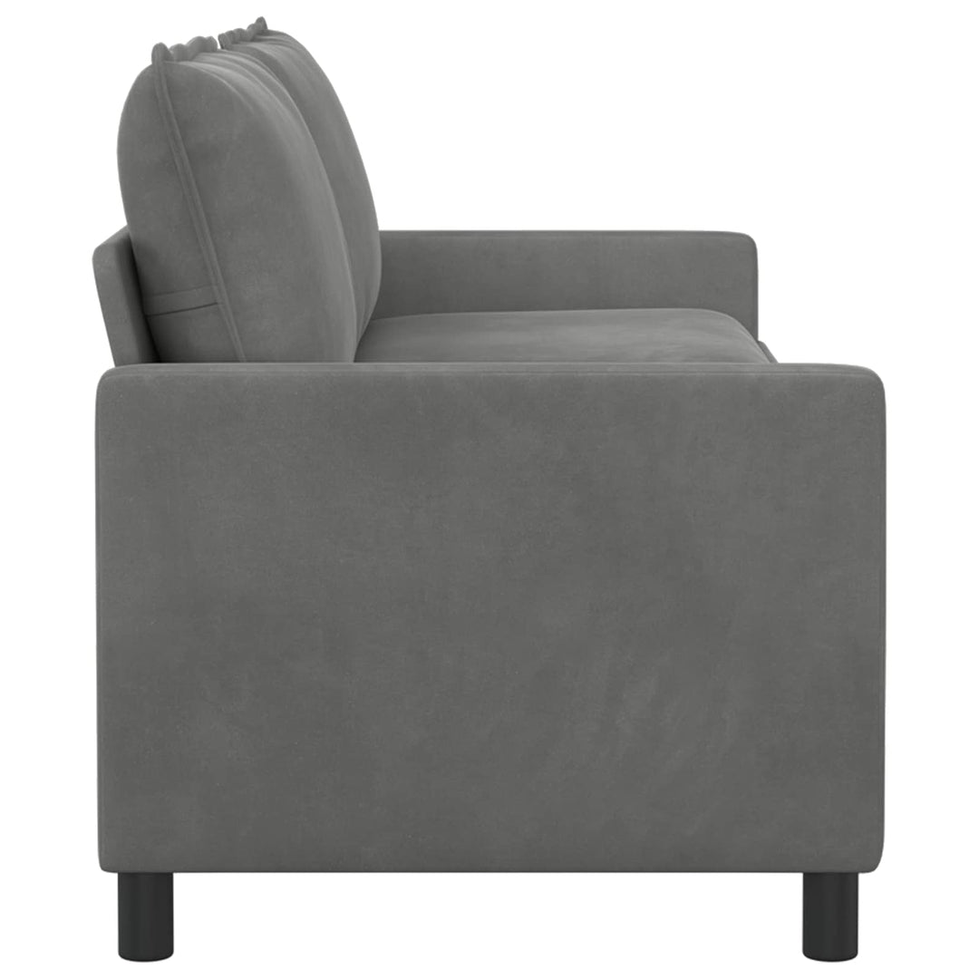 Soffa Mörkgrå 196 X 81 X 87,5 Cm Sammet