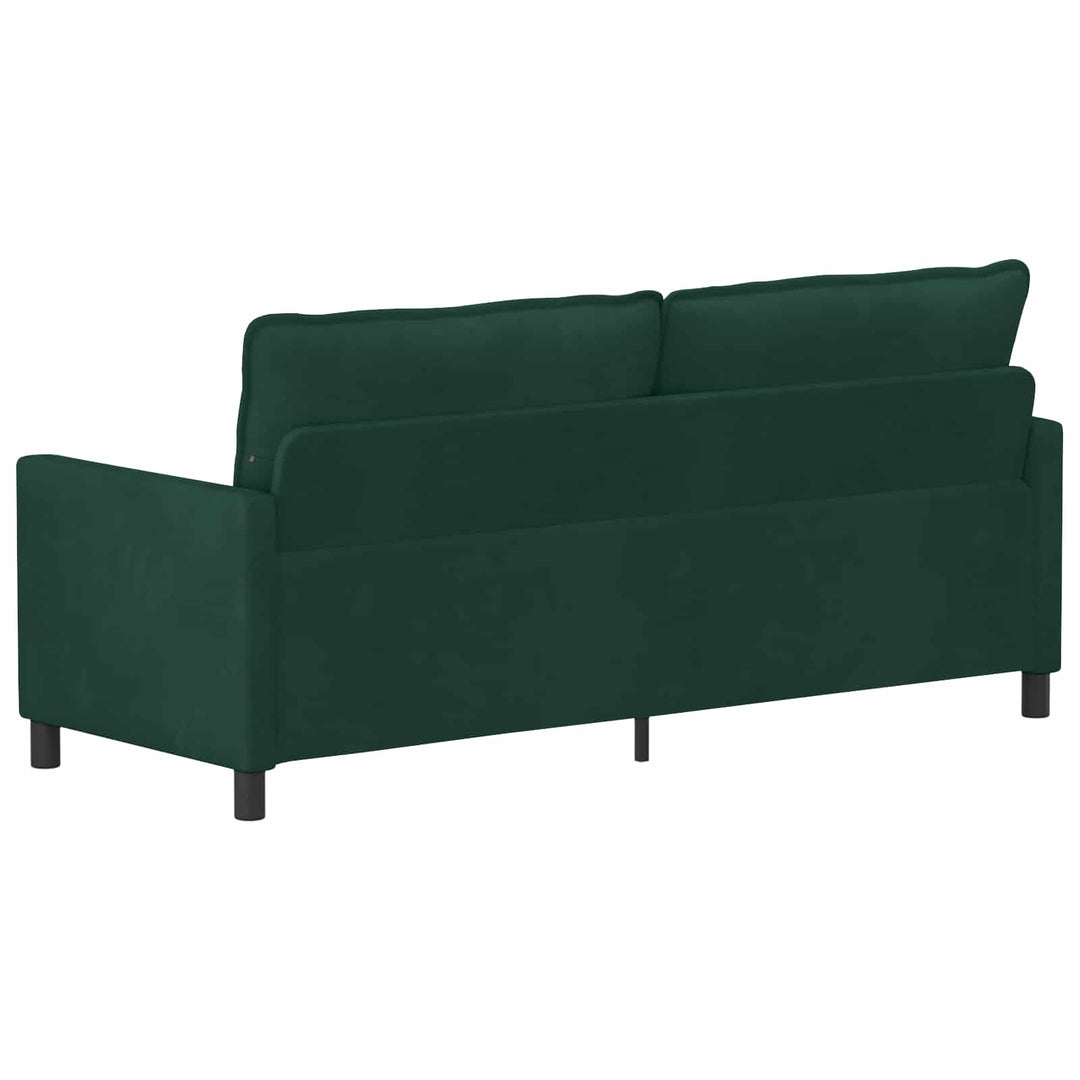 Soffa Mörkgrön 196 X 81 X 87,5 Cm Sammet