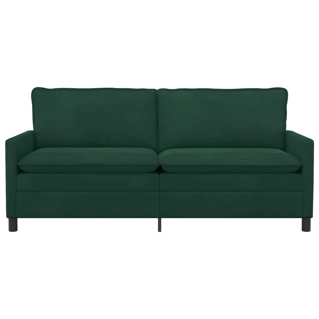 Soffa Mörkgrön 196 X 81 X 87,5 Cm Sammet