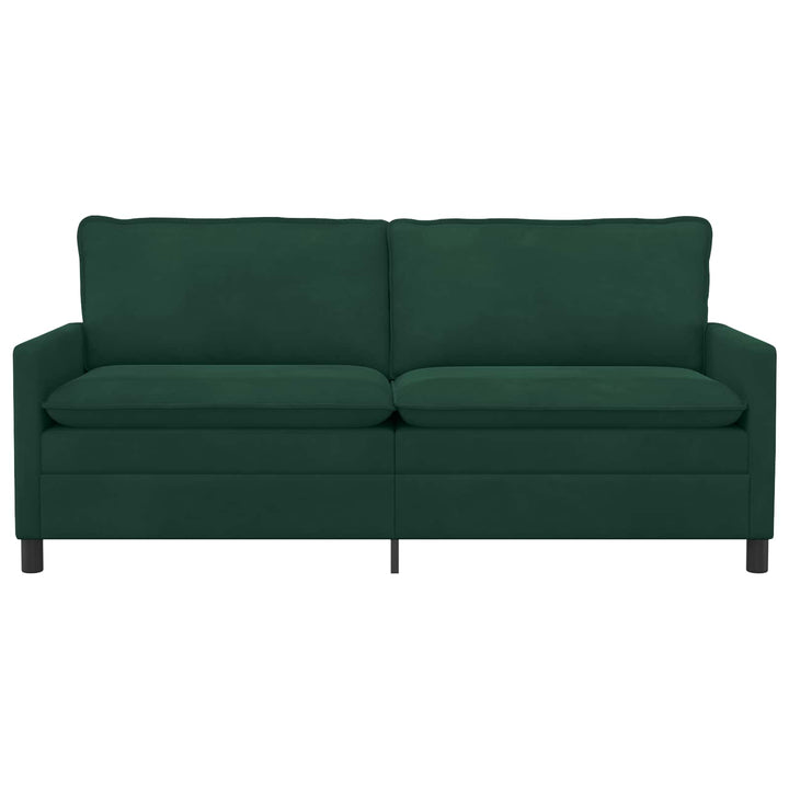 Soffa Mörkgrön 196 X 81 X 87,5 Cm Sammet