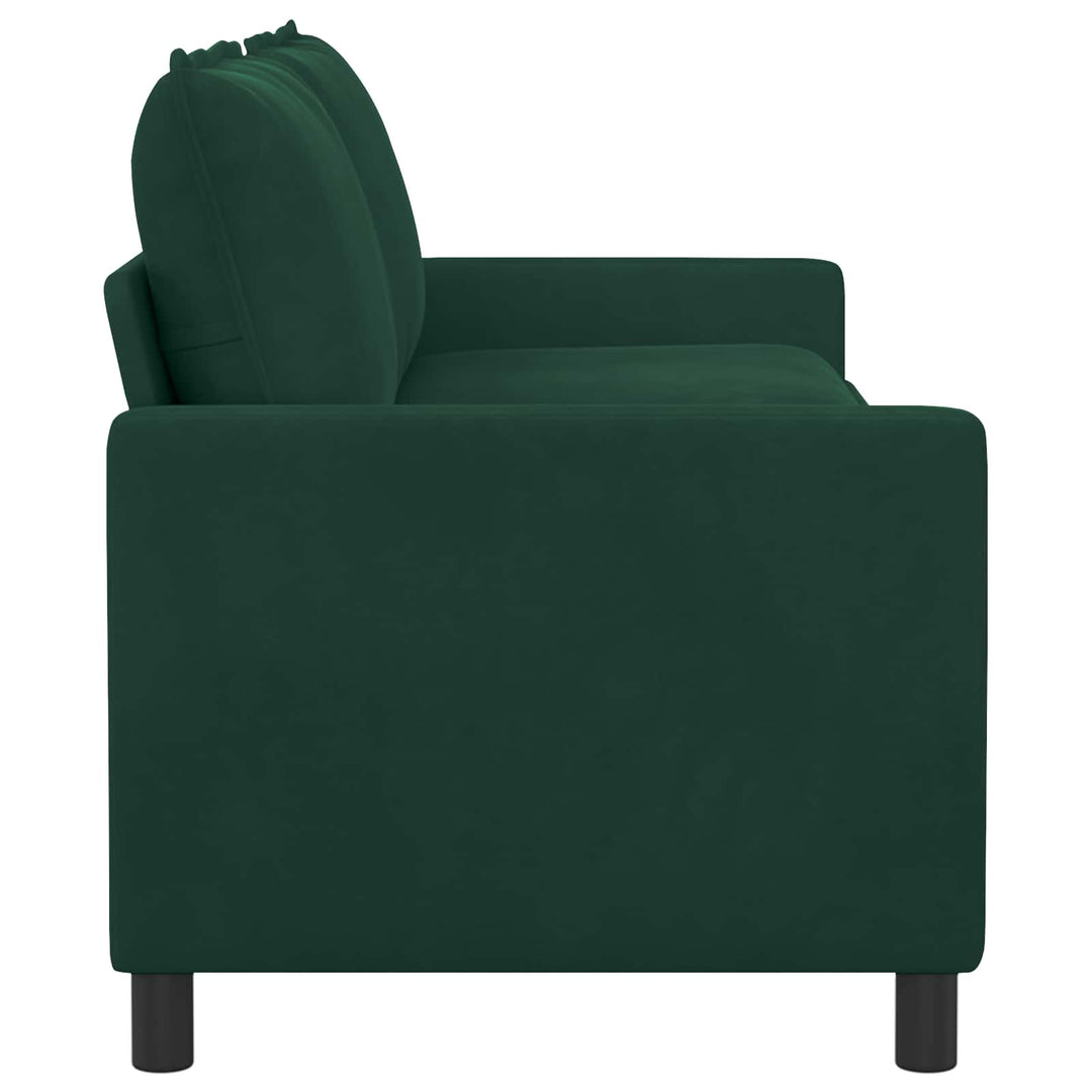 Soffa Mörkgrön 196 X 81 X 87,5 Cm Sammet