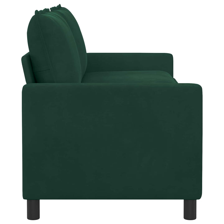 Soffa Mörkgrön 196 X 81 X 87,5 Cm Sammet