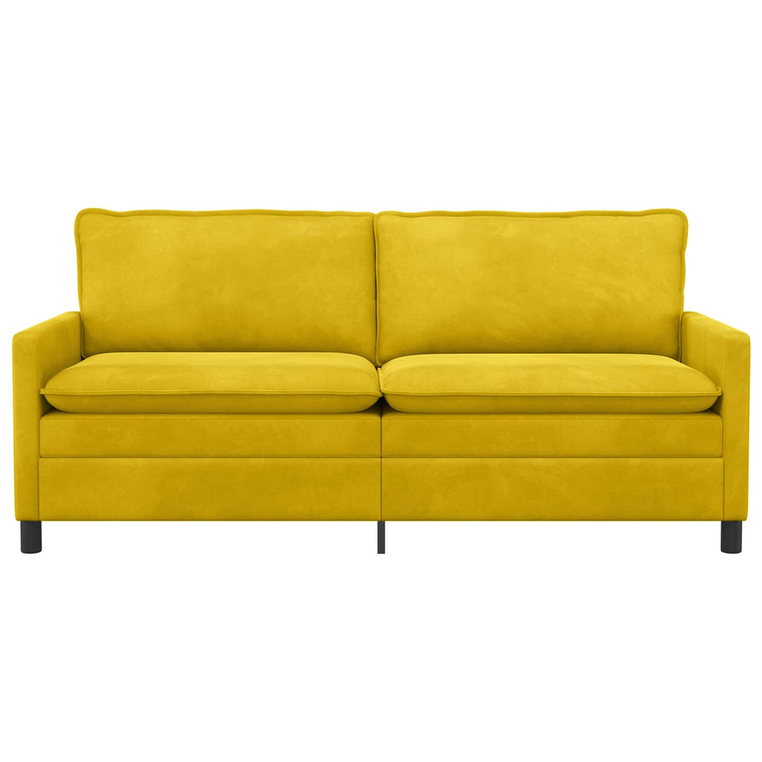 Soffa Gul 196 X 81 X 87,5 Cm Sammet