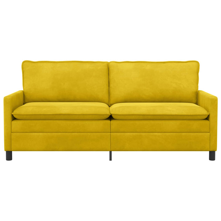 Soffa Gul 196 X 81 X 87,5 Cm Sammet