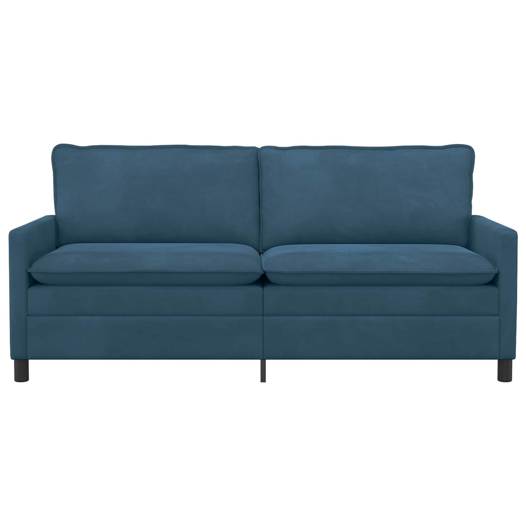 Soffa Blå 196 X 81 X 87,5 Cm Sammet