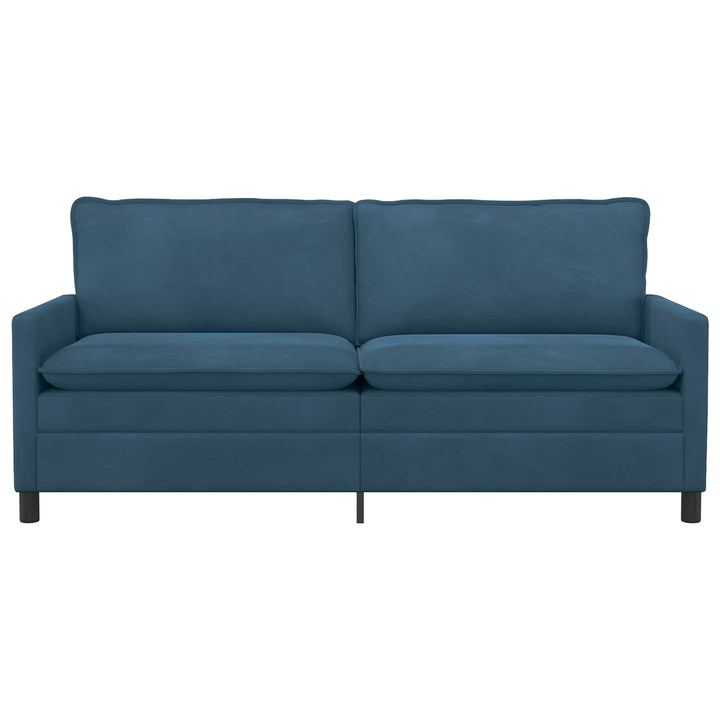 Soffa Blå 196 X 81 X 87,5 Cm Sammet