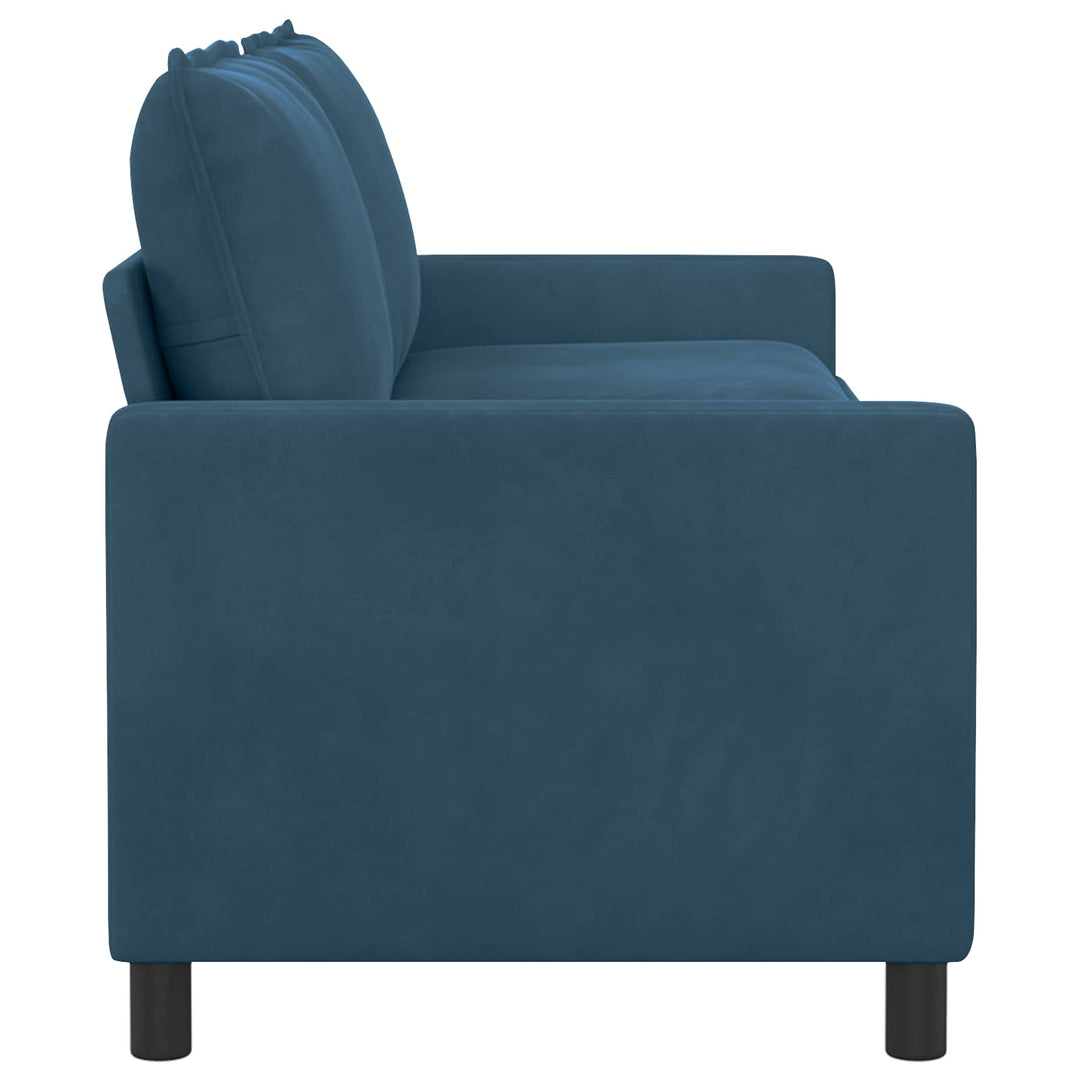 Soffa Blå 196 X 81 X 87,5 Cm Sammet