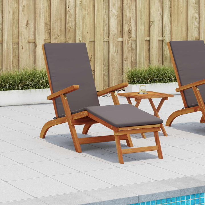 Reclining Och Fällbar Solstol 55 X 146 X 91 Cm